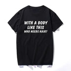 Plus Size Men's Cotton Short-sleeved Summer English Letter Printed T-shirt Top Men