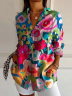 Trendy Long-sleeve Printed Pattern Printed 3D Shirt