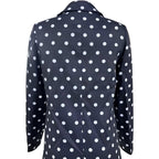 Ladies' Casual Office Anniversary Jacket With Polka Dot Print Front Opening Breathable Fashion Regular Edition Long Sleeved Suit Jacket