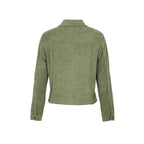 Women's Corduroy Long Sleeve Jacket - Casual Button-Up Coat With Flap Pockets, Fall & Spring Fashion Outerwear