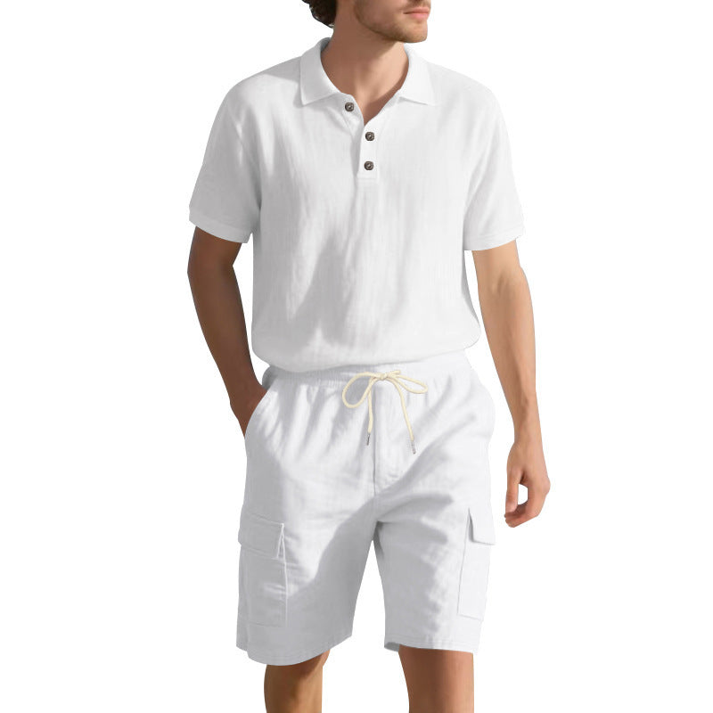 Linen Suit Men's Summer Simple Leisure