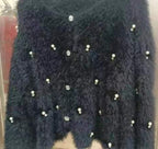 Beaded Sweater Female Regular Sleeve