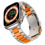 Suitable For Agpple Watch S10 Titanium Alloy Three-bead Strap