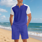 Amazon Plus Size American Short Sleeve Suit