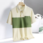 New Ice Silk Quick-drying Polo Shirt Men's Short-sleeved T-shirt