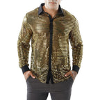 Men's Scales Shirt Long Sleeve Collar
