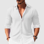 Printed Men's Clothing Fashion Long Sleeve Shirt