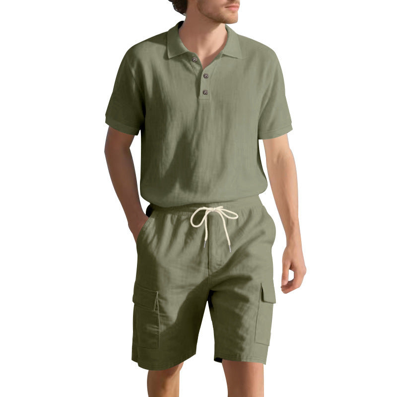 Linen Suit Men's Summer Simple Leisure
