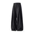 Cross Pleated Design Draping Casual Suit Pants
