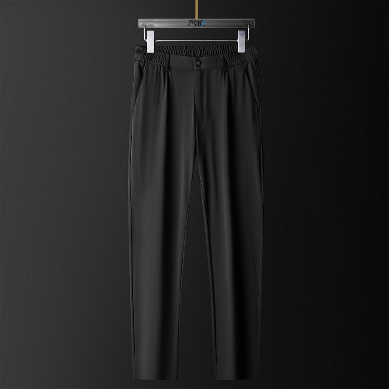 Seamless Non-ironing Men's Ice Silk Trousers