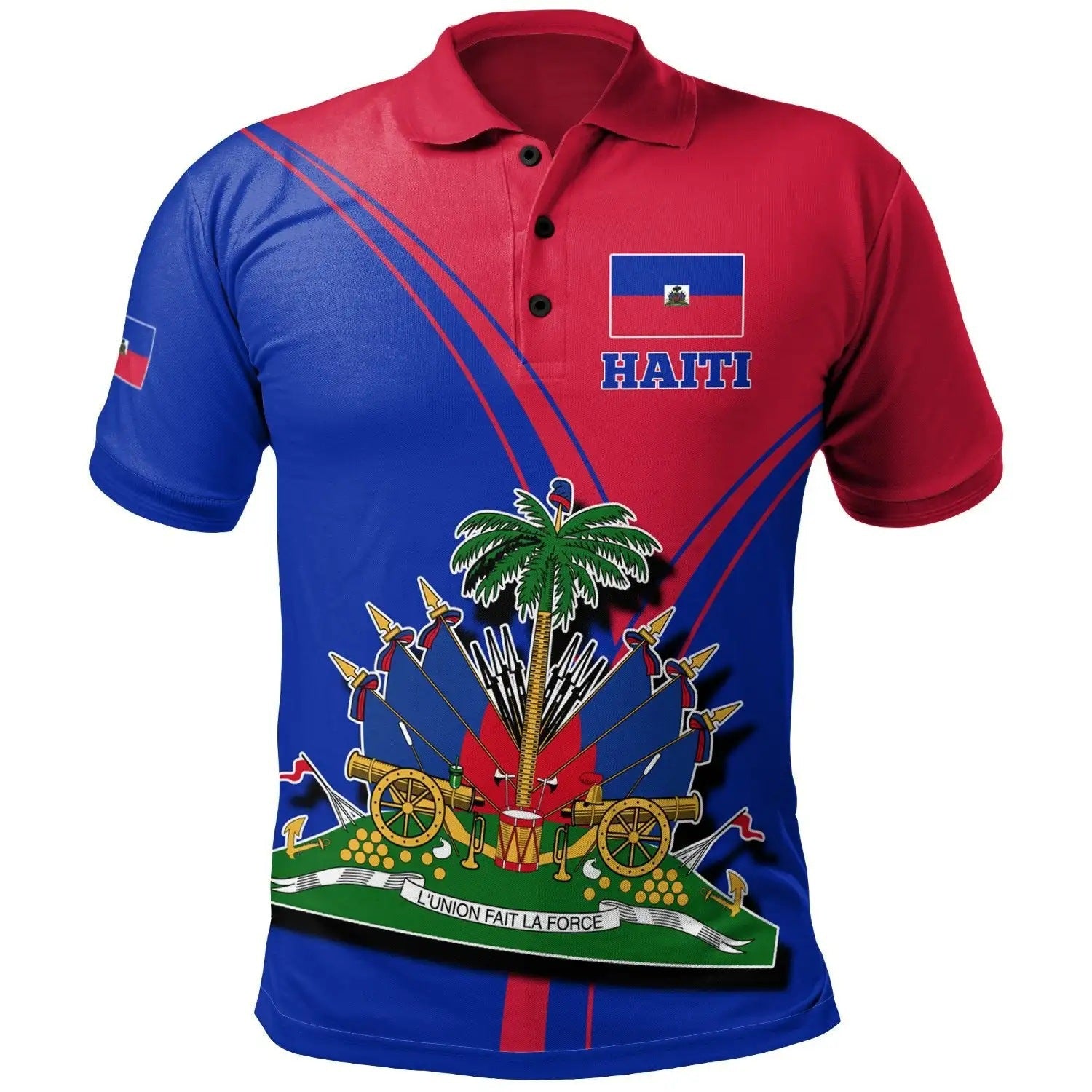 Men's T-shirt Polo Collar Printed Shirt Short Sleeve