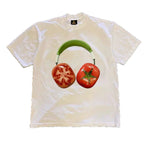 Tomato Headset Printed Casual All-match Shoulder Cotton Short Sleeve