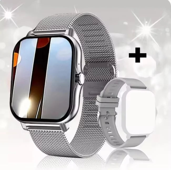 LAXASFIT 2025 Smart Watch Android IOS Bluetooth Talk Heart Rate Monitor Sleep Record Sports Smart Watch Ladies Men Gift