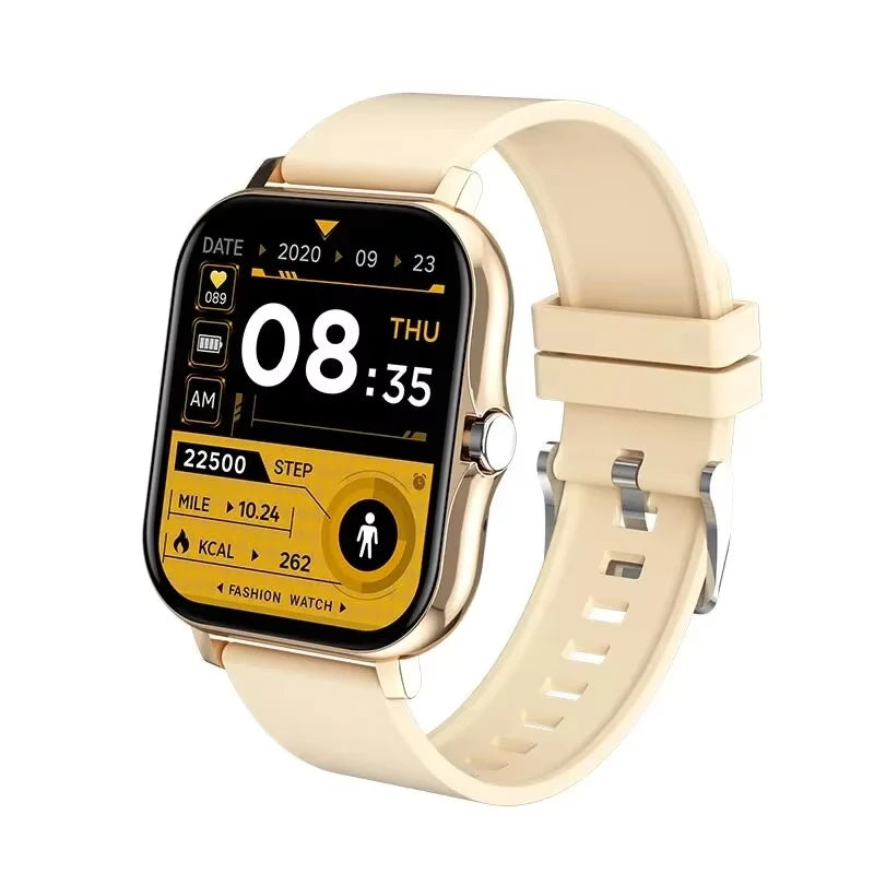 LAXASFIT 2025 Smart Watch Android IOS Bluetooth Talk Heart Rate Monitor Sleep Record Sports Smart Watch Ladies Men Gift