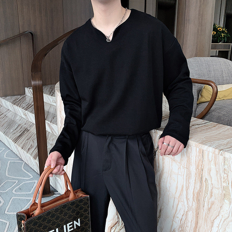 Men's Fashionable Solid Color All-matching Undershirt