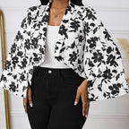Ladies' Fashionable And Elegant Style With Slit Sleeves For Vacation And Party Suit Jacket