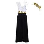 Top Wide Leg Pants Fashion Suit