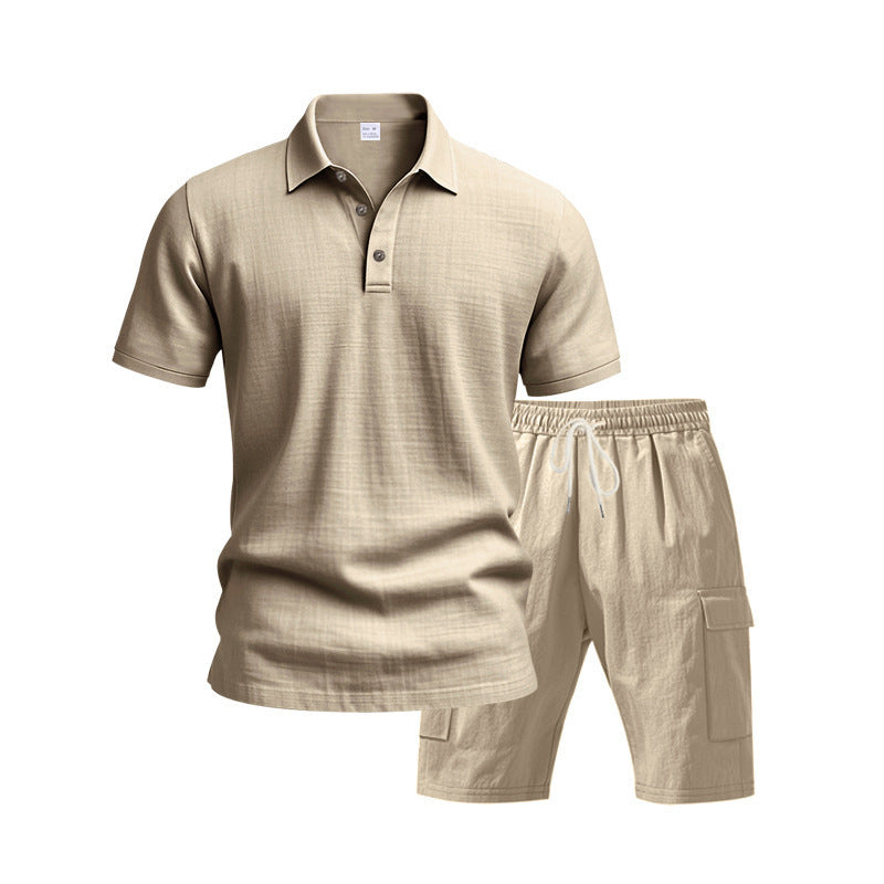 Linen Suit Men's Summer Simple Leisure