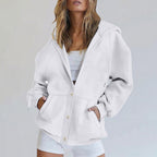 Women's Casual Cardigan Sweatshirt Jacket