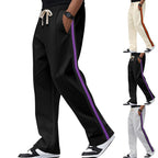 Contrast Color Side Stripe Sports Speaker Casual Sweatpants