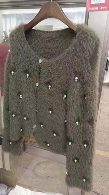 Beaded Sweater Female Regular Sleeve
