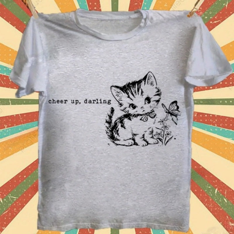 Loose Short Sleeve Round Neck T-shirt
