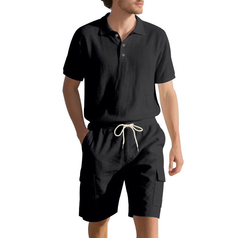 Linen Suit Men's Summer Simple Leisure