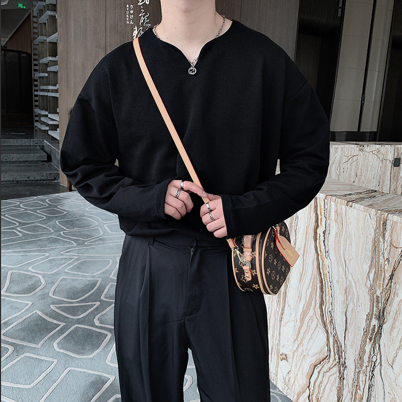 Men's Fashionable Solid Color All-matching Undershirt