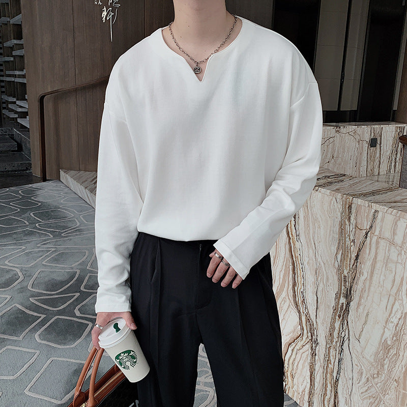 Men's Fashionable Solid Color All-matching Undershirt