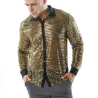 Men's Scales Shirt Long Sleeve Collar