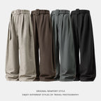 Three-dimensional Pleated Draping Machete Suit Pants