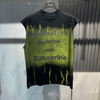 Letter Printing Gradient Comfortable Vest Ruan Handsome Sleeveless