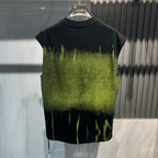 Letter Printing Gradient Comfortable Vest Ruan Handsome Sleeveless