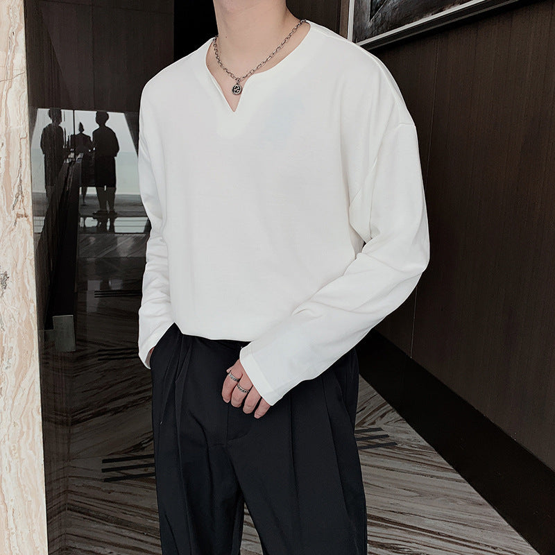 Men's Fashionable Solid Color All-matching Undershirt